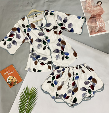 bán sỉ đồ bộ pijama tay ngắn quần dài vải latin